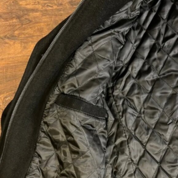 Michael Kors Heavy Black Wool Jacket with Stand-Up Collar - Picture 9 of 15